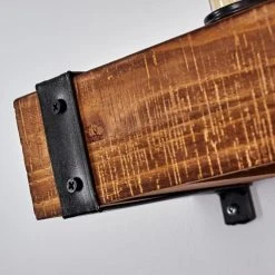 Hofstein Montgomery Wandleuchte Schwarz, Holz dunkel, 1-flammig -Wandleuchten Verkauf montgomery wandleuchte h3369005 10