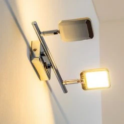 Hofstein Moosonee Wandleuchte LED Chrom, 2-flammig 15 Hofstein Moosonee Wandleuchte LED Chrom, 2-flammig -Wandleuchten Verkauf moosonee wandleuchte h3009635 2