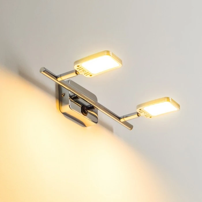 Hofstein Moosonee Wandleuchte LED Chrom, 2-flammig 10 Hofstein Moosonee Wandleuchte LED Chrom, 2-flammig - Image 10