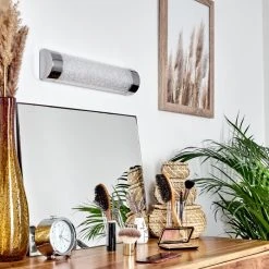 Hofstein Morges Wandleuchte LED Chrom, Transparent, Klar, 1-flammig -Wandleuchten Verkauf morges wandleuchte h3381557 9