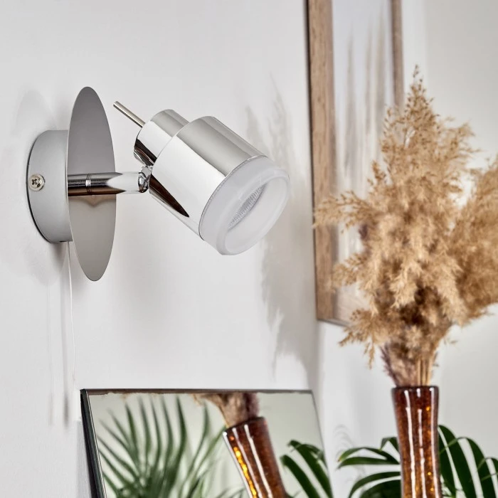 Hofstein Morges Wandleuchte LED Chrom, 1-flammig 2 Hofstein Morges Wandleuchte LED Chrom, 1-flammig - Image 2