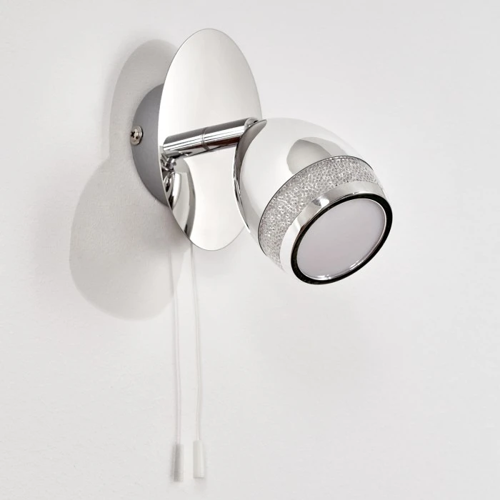 Hofstein Morges Wandleuchte LED Chrom, 1-flammig 8 Hofstein Morges Wandleuchte LED Chrom, 1-flammig - Image 8