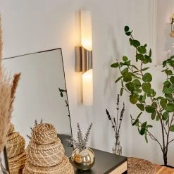 Hofstein Morges Wandleuchte Nickel-Matt, 2-flammig -Wandleuchten Verkauf morges wandleuchte h3577783 8