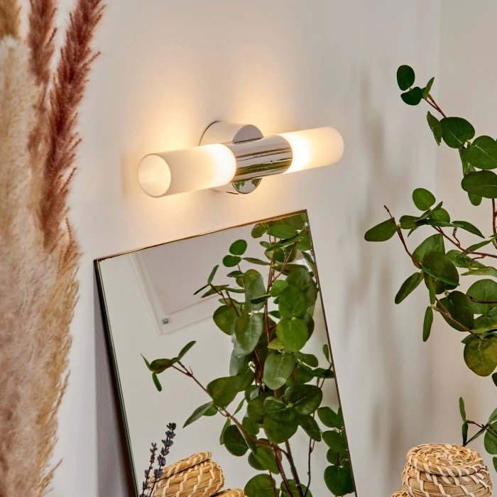 Hofstein Morges Wandleuchte Nickel-Matt, 2-flammig 7 Hofstein Morges Wandleuchte Nickel-Matt, 2-flammig - Image 7