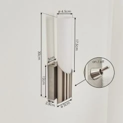 Hofstein Morges Wandleuchte Nickel-Matt, 1-flammig -Wandleuchten Verkauf morges wandleuchte h3610060 3