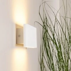 Hofstein Mosambik Wandleuchte LED Weiß, 1-flammig -Wandleuchten Verkauf mosambik wandleuchte h3372234 15