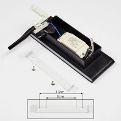 Hofstein Mosambik Wandleuchte LED Schwarz, Weiß, 1-flammig -Wandleuchten Verkauf mosambik wandleuchte h3394212 4