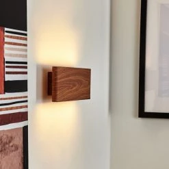 Hofstein Mosambik Wandleuchte LED Nickel-Matt, Braun, Holz dunkel, 1-flammig 23 Hofstein Mosambik Wandleuchte LED Nickel-Matt, Braun, Holz dunkel, 1-flammig -Wandleuchten Verkauf mosambik wandleuchte h3437285 10