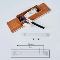 Hofstein Mosambik Wandleuchte LED Nickel-Matt, Braun, Holz dunkel, 1-flammig 17 Hofstein Mosambik Wandleuchte LED Nickel-Matt, Braun, Holz dunkel, 1-flammig -Wandleuchten Verkauf mosambik wandleuchte h3437285 4