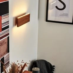 Hofstein Mosambik Wandleuchte LED Nickel-Matt, Braun, Holz dunkel, 1-flammig 21 Hofstein Mosambik Wandleuchte LED Nickel-Matt, Braun, Holz dunkel, 1-flammig -Wandleuchten Verkauf mosambik wandleuchte h3437285 8