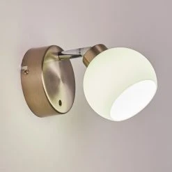 Hofstein Motala Wandleuchte LED Nickel-Matt, 1-flammig, Fernbedienung, Farbwechsler -Wandleuchten Verkauf motala wandleuchte h3299913 do2 19