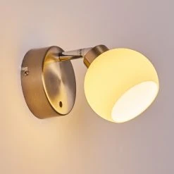 Hofstein Motala Wandleuchte LED Nickel-Matt, 1-flammig, Fernbedienung, Farbwechsler -Wandleuchten Verkauf motala wandleuchte h3299913 do2 2
