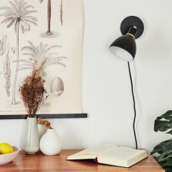 Hofstein Nabounay Wandleuchte Messing, Schwarz, 1-flammig 23 Hofstein Nabounay Wandleuchte Messing, Schwarz, 1-flammig -Wandleuchten Verkauf nabounay wandleuchte h3414859 11