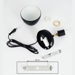 Hofstein Nabounay Wandleuchte Messing, Schwarz, 1-flammig 16 Hofstein Nabounay Wandleuchte Messing, Schwarz, 1-flammig -Wandleuchten Verkauf nabounay wandleuchte h3414859 4