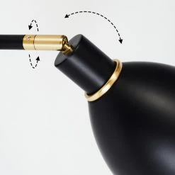 Hofstein Nabounay Wandleuchte Messing, Schwarz, 1-flammig 17 Hofstein Nabounay Wandleuchte Messing, Schwarz, 1-flammig -Wandleuchten Verkauf nabounay wandleuchte h3414859 5