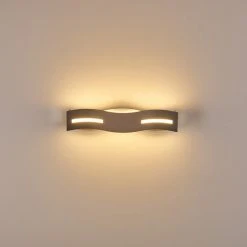 Hofstein Nagold Wandleuchte LED Nickel-Matt, Chrom, 1-flammig -Wandleuchten Verkauf nagold wandleuchte h3307410 14