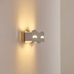 Hofstein Nagold Wandleuchte LED Nickel-Matt, Chrom, 1-flammig -Wandleuchten Verkauf nagold wandleuchte h3307410 6
