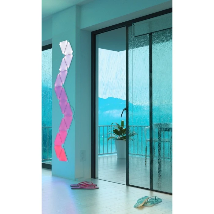 nanoleaf Erweiterungspack Wandleuchte 3er-Pack LED Weiß, 1-flammig, Fernbedienung, Farbwechsler 3 nanoleaf Erweiterungspack Wandleuchte 3er-Pack LED Weiß, 1-flammig, Fernbedienung, Farbwechsler - Image 3