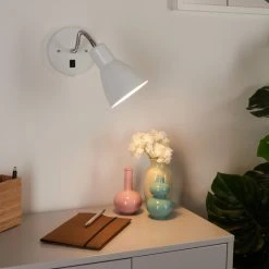 Hofstein Naouli Wandleuchte Chrom, Schwarz, Weiß, 1-flammig -Wandleuchten Verkauf naouli wandleuchte h3414996 8