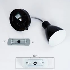 Hofstein Naouli Wandleuchte Chrom, Schwarz, 1-flammig 14 Hofstein Naouli Wandleuchte Chrom, Schwarz, 1-flammig -Wandleuchten Verkauf naouli wandleuchte h3415016 4