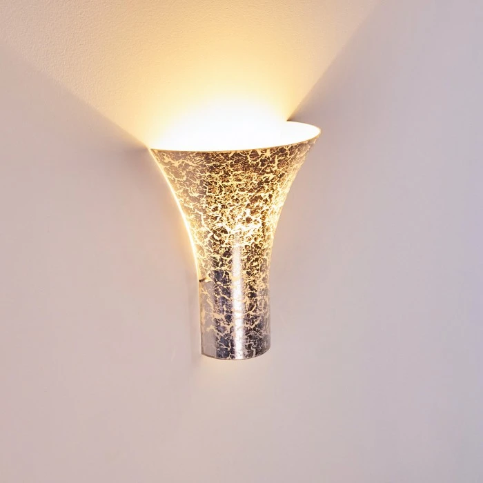 Hofstein Nerola Wandleuchte Silber, 1-flammig 7 Hofstein Nerola Wandleuchte Silber, 1-flammig - Image 7