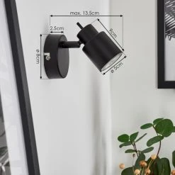 Hofstein Nestavel Wandleuchte LED Schwarz, 1-flammig 14 Hofstein Nestavel Wandleuchte LED Schwarz, 1-flammig -Wandleuchten Verkauf nestavel wandleuchte h3615638 3