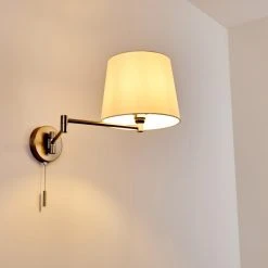 Hofstein Neuville Wandleuchte Nickel-Matt, 1-flammig -Wandleuchten Verkauf neuville wandleuchte h3292938 do1 11