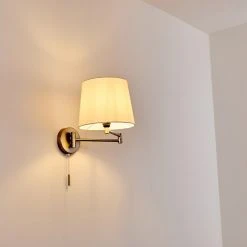 Hofstein Neuville Wandleuchte Nickel-Matt, 1-flammig -Wandleuchten Verkauf neuville wandleuchte h3292938 do1 2