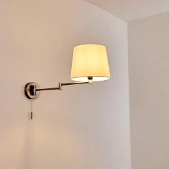 Hofstein Neuville Wandleuchte Nickel-Matt, 1-flammig -Wandleuchten Verkauf neuville wandleuchte h3292938 do1 6