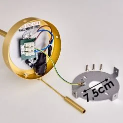 Hofstein Neuville Wandleuchte Messing, 1-flammig -Wandleuchten Verkauf neuville wandleuchte h3292952 do1 14