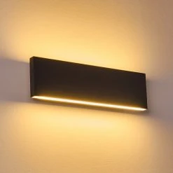 Hofstein Obion Wandleuchte LED Anthrazit, 2-flammig -Wandleuchten Verkauf obion wandleuchte h3307854 18