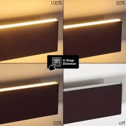 Hofstein Obion Wandleuchte LED Rostfarben, 2-flammig -Wandleuchten Verkauf obion wandleuchte h3307878 3