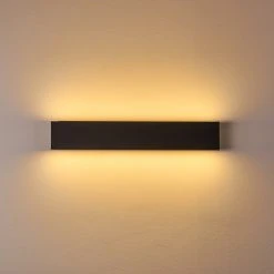 Hofstein Obion Wandleuchte LED Schwarz, 2-flammig -Wandleuchten Verkauf obion wandleuchte h3307915 12