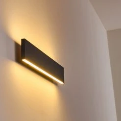 Hofstein Obion Wandleuchte LED Schwarz, 2-flammig -Wandleuchten Verkauf obion wandleuchte h3307915 17