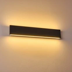 Hofstein Obion Wandleuchte LED Schwarz, 2-flammig -Wandleuchten Verkauf obion wandleuchte h3307915 18