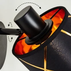 Hofstein Opatija Wandleuchte Schwarz, 1-flammig -Wandleuchten Verkauf opatija wandleuchte h3414613 5