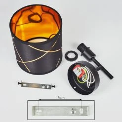 Hofstein Opatija Wandleuchte Schwarz, 1-flammig -Wandleuchten Verkauf opatija wandleuchte h3567456 4