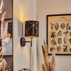 Hofstein Opatija Wandleuchte Schwarz, 1-flammig -Wandleuchten Verkauf opatija wandleuchte h3567456 6