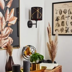 Hofstein Opatija Wandleuchte Schwarz, 1-flammig -Wandleuchten Verkauf opatija wandleuchte h3567456 9