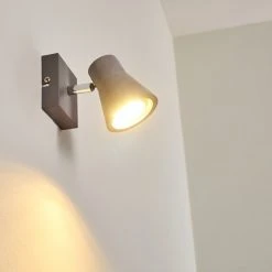 Hofstein Osco Wandleuchte LED Grau, 1-flammig -Wandleuchten Verkauf osco wandleuchte h3264164 do1 2