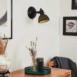 Hofstein Osina Wandleuchte Schwarz, 1-flammig -Wandleuchten Verkauf osina wandleuchte h3017562 10