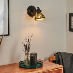 Hofstein Osina Wandleuchte Schwarz, 1-flammig -Wandleuchten Verkauf osina wandleuchte h3017562 11