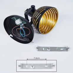 Hofstein Osina Wandleuchte Schwarz, 1-flammig -Wandleuchten Verkauf osina wandleuchte h3017562 4