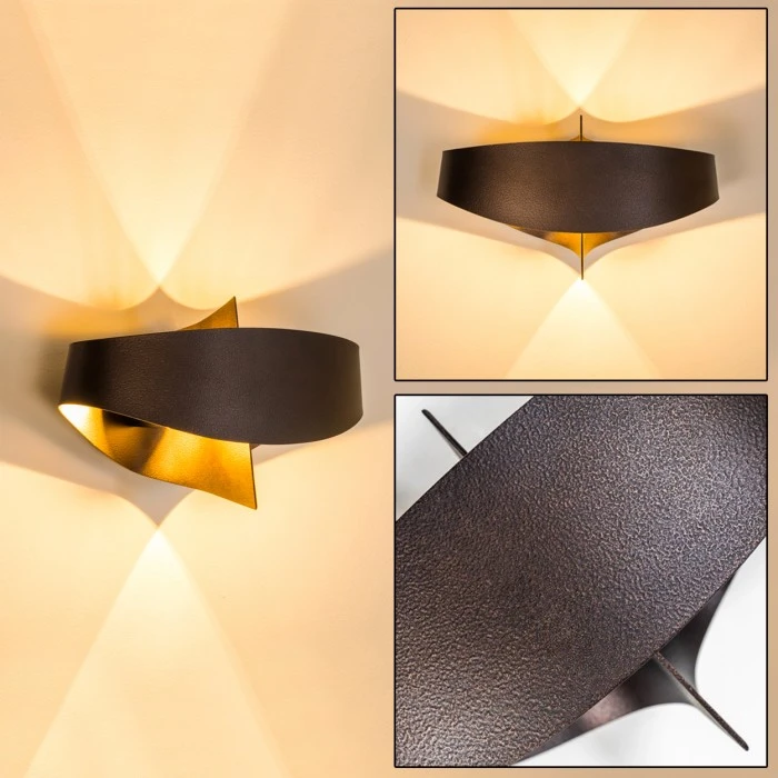 Hofstein Padua Wandleuchte LED Braun, 2-flammig 20 Hofstein Padua Wandleuchte LED Braun, 2-flammig - Image 20