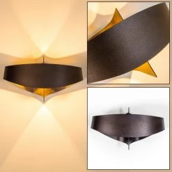 Hofstein Padua Wandleuchte LED Braun, 2-flammig 41 Hofstein Padua Wandleuchte LED Braun, 2-flammig -Wandleuchten Verkauf padua wandleuchte h386 led 20