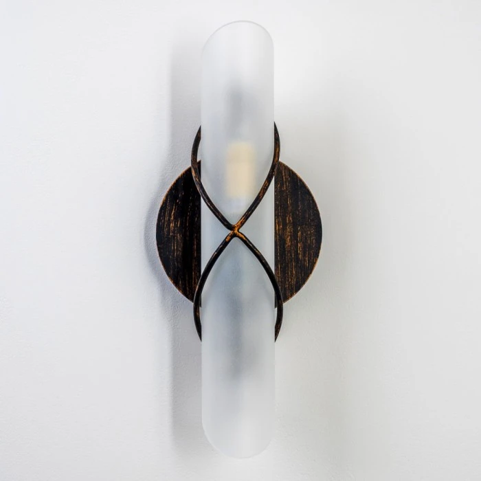 Hofstein Palma Wandleuchte Schwarz, Edelstahl, Weiß, 1-flammig 5 Hofstein Palma Wandleuchte Schwarz, Edelstahl, Weiß, 1-flammig - Image 5