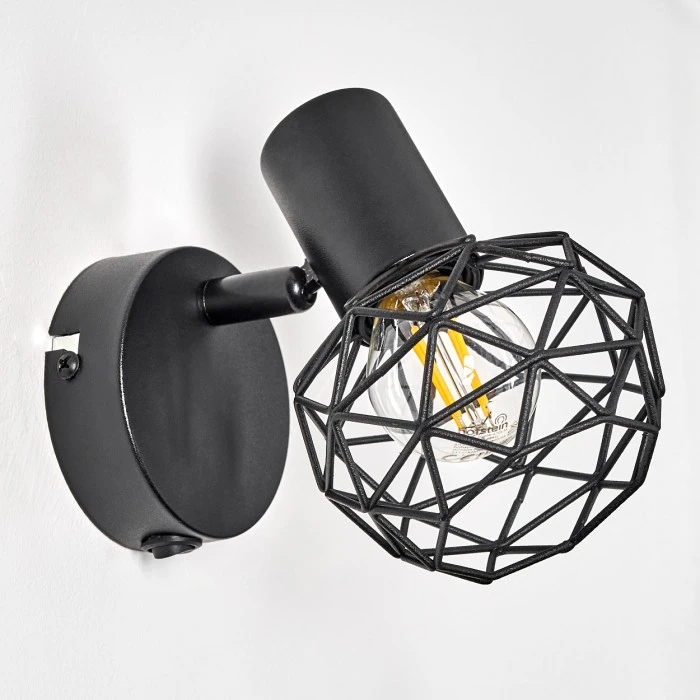 Hofstein Palmira Wandleuchte Schwarz, 1-flammig 8 Hofstein Palmira Wandleuchte Schwarz, 1-flammig - Image 8