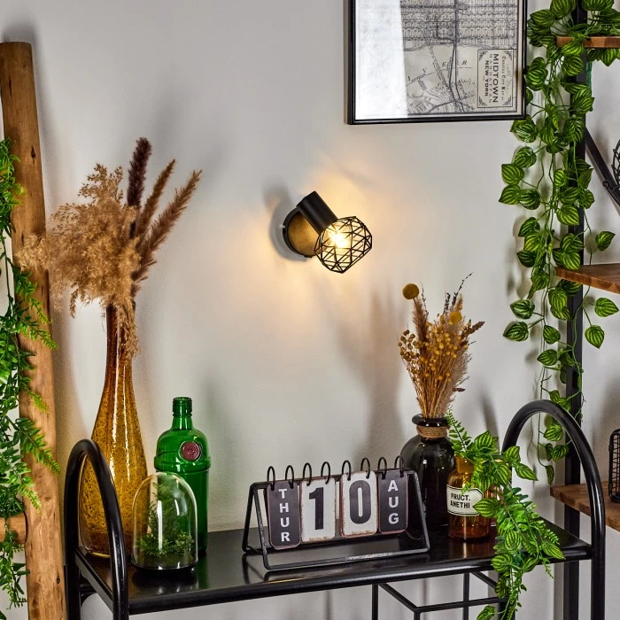 Hofstein Palmira Wandleuchte Schwarz, 1-flammig 9 Hofstein Palmira Wandleuchte Schwarz, 1-flammig - Image 9