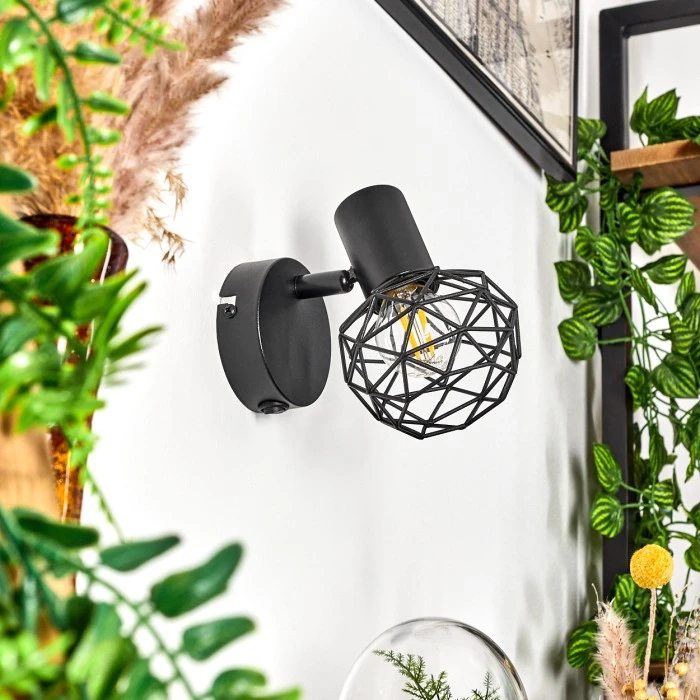 Hofstein Palmira Wandleuchte Schwarz, 1-flammig 10 Hofstein Palmira Wandleuchte Schwarz, 1-flammig - Image 10