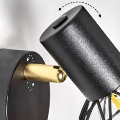 Hofstein Palmira Wandleuchte Schwarz, Gold, 1-flammig -Wandleuchten Verkauf palmira wandleuchte h3384336 5